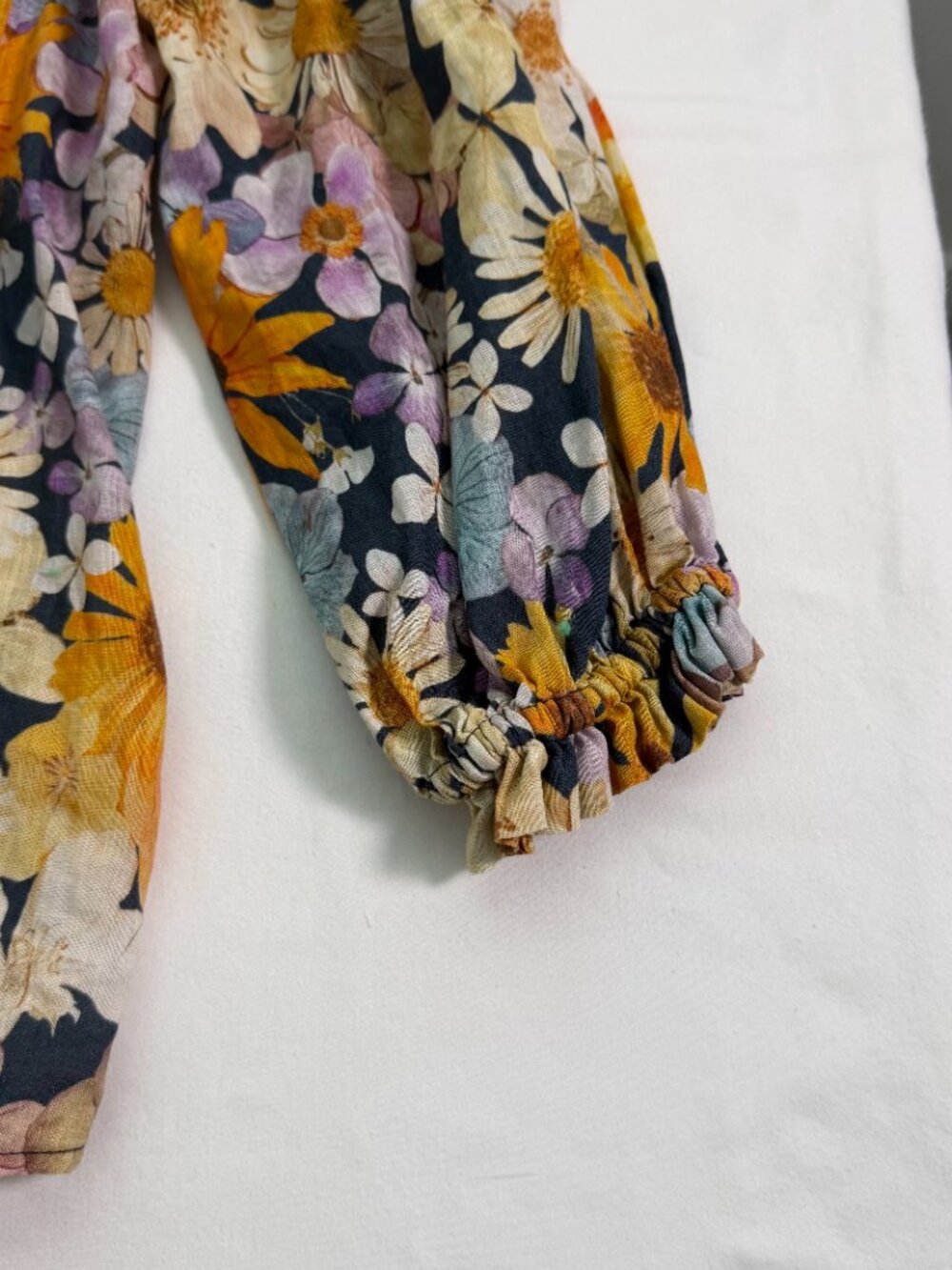 Anthropologie Moxy Collective Maeve Floral Boho Blouse Large Cottagecore - Picture 6 of 8